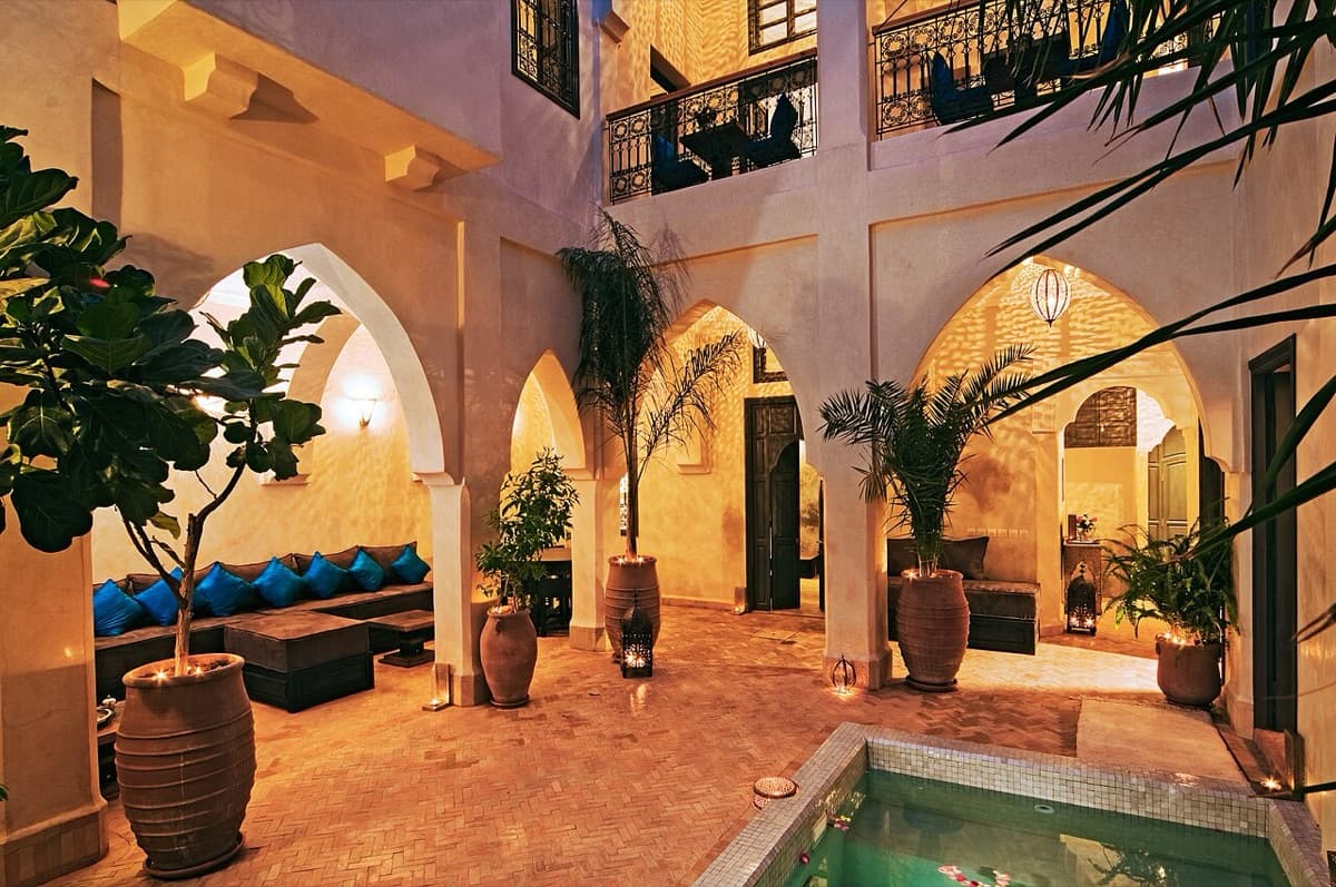 Courtyard riads with plunge pools